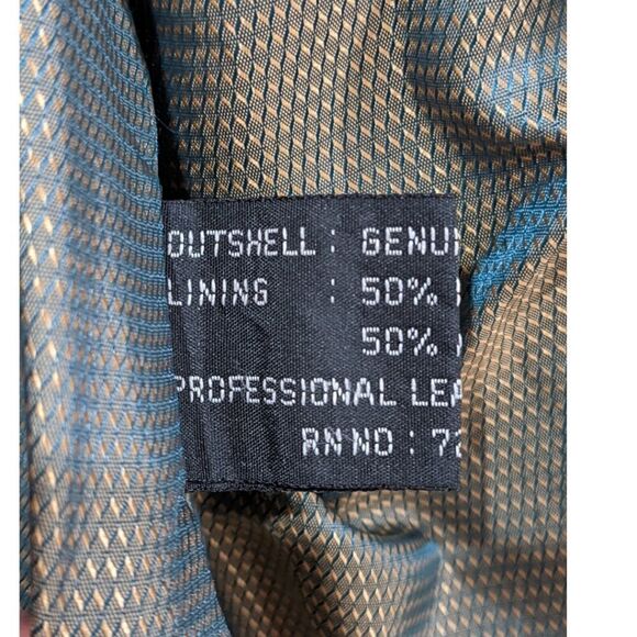 Adler Collection Black Genuine Leather Lambskin Lining Buttoned Jacket Size PS - Picture 8 of 9